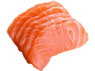 Salmon-sushi (aquaculture) salted, fillet slices without skin