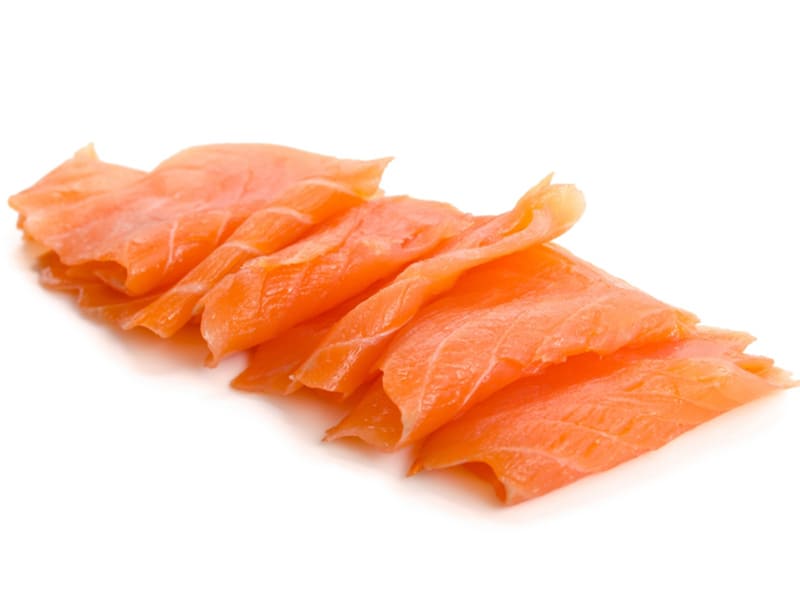 Salmon-sushi (aquaculture) freshly salted, fillet slices without skin - Old Fisherman